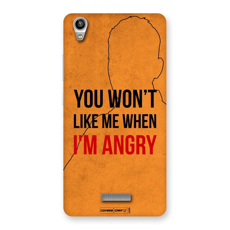 I m Angry Back Case for Lava Pixel V1