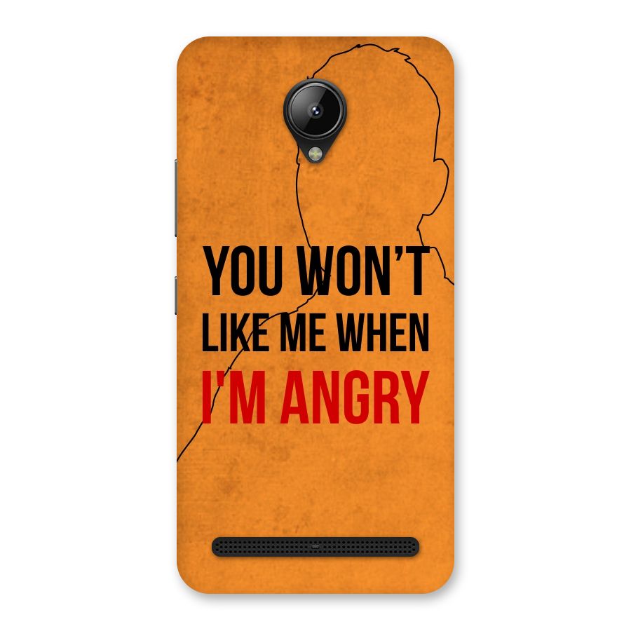 I m Angry Back Case for Lenovo C2