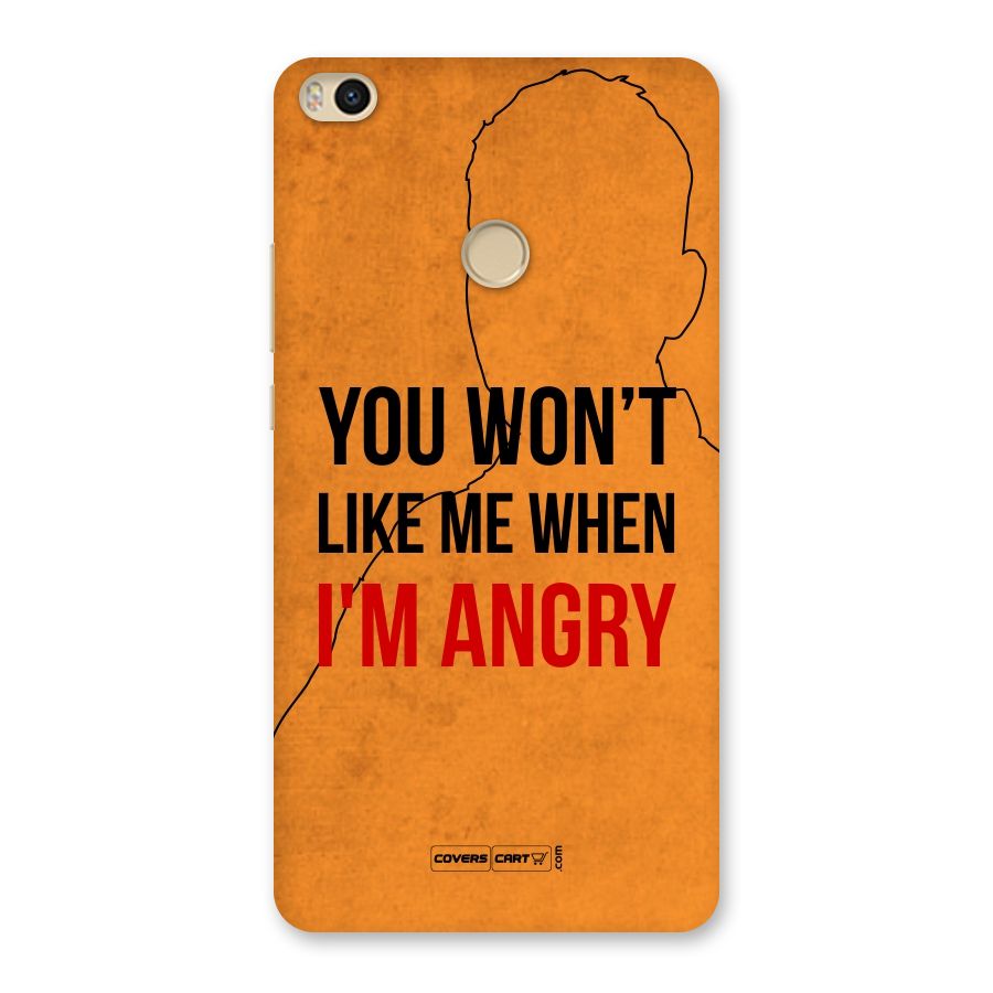 I m Angry Back Case for Mi Max 2
