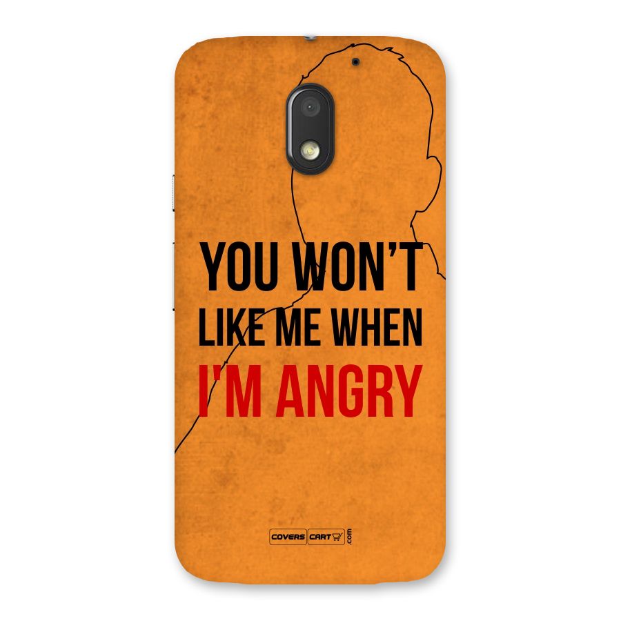 I m Angry Back Case for Moto E3 Power