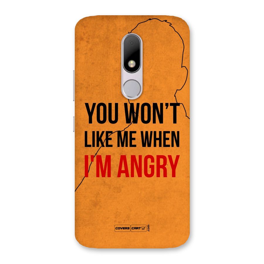 I m Angry Back Case for Moto M