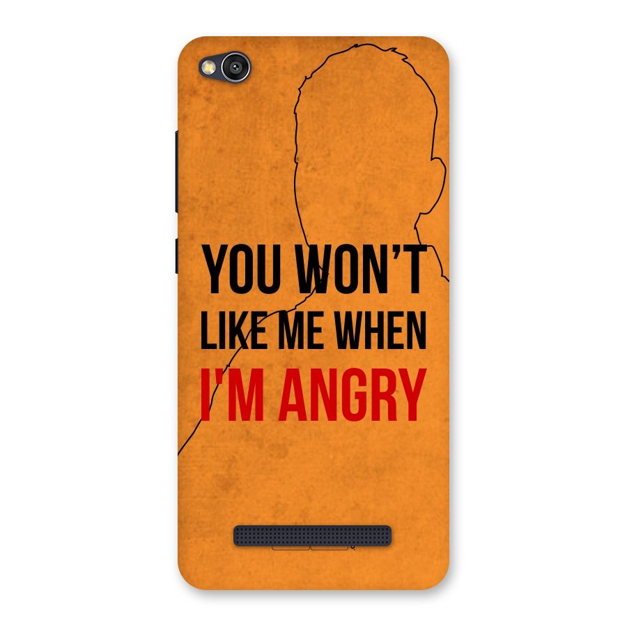 I m Angry Back Case for Redmi 4A