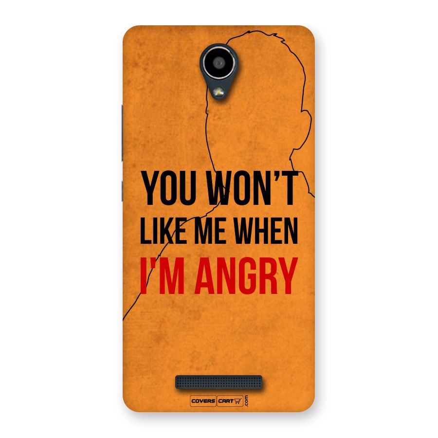I m Angry Back Case for Redmi Note 2