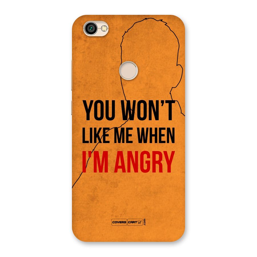 I m Angry Back Case for Redmi Y1 2017