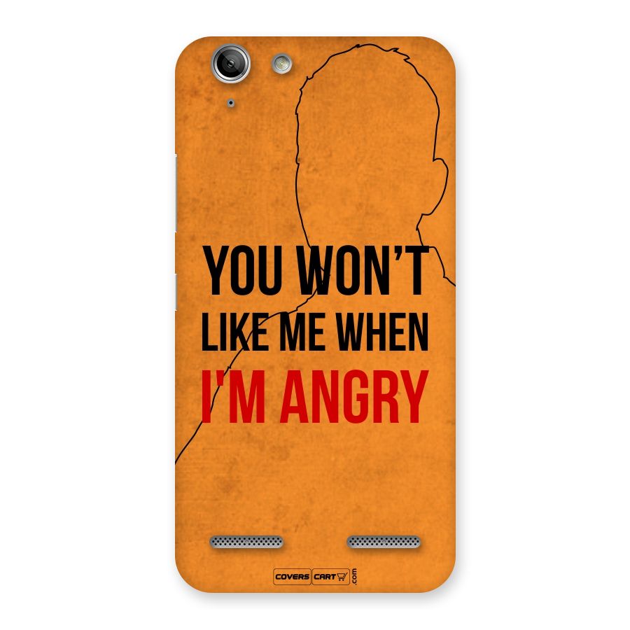 I m Angry Back Case for Vibe K5 Plus