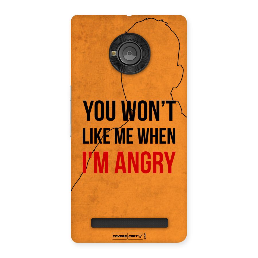 I m Angry Back Case for YU Yunique