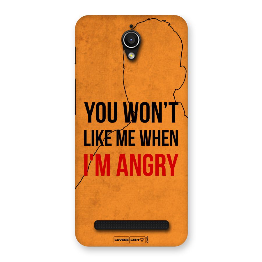 I m Angry Back Case for Zenfone Go