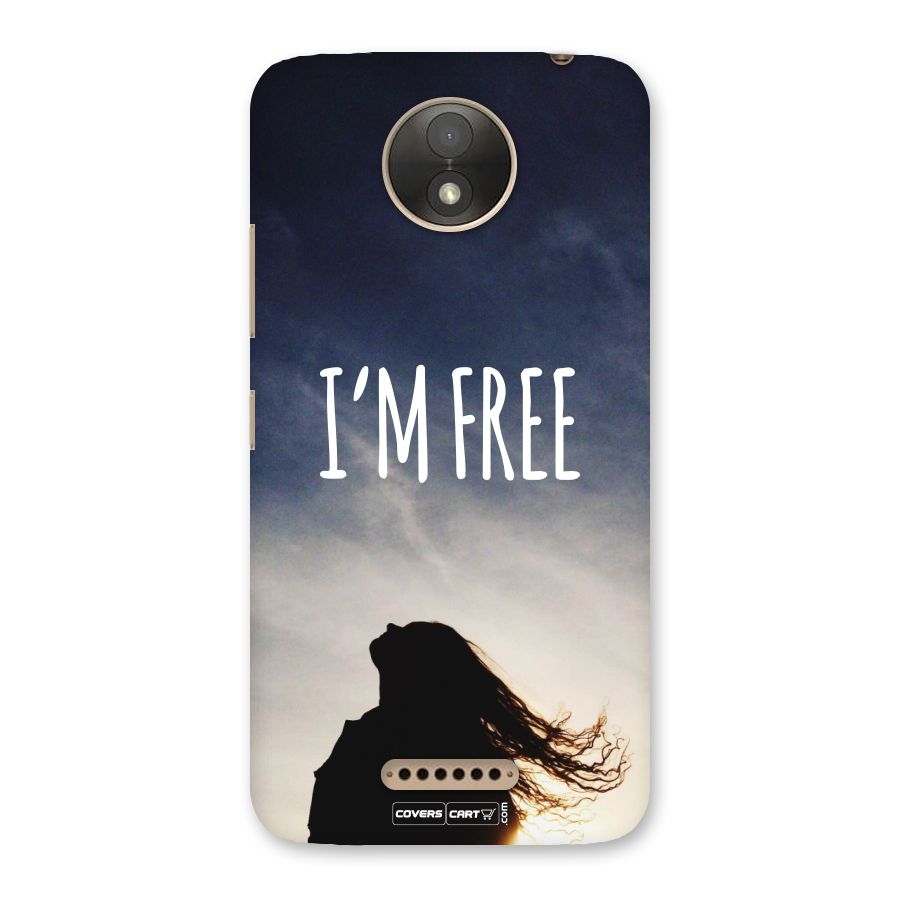 I m Free Back Case for Moto C Plus