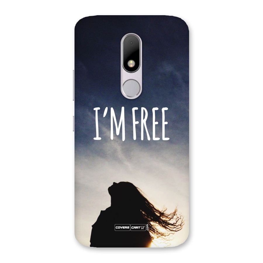 I m Free Back Case for Moto M