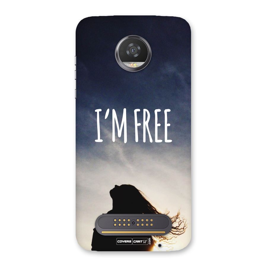 I m Free Back Case for Moto Z2 Play