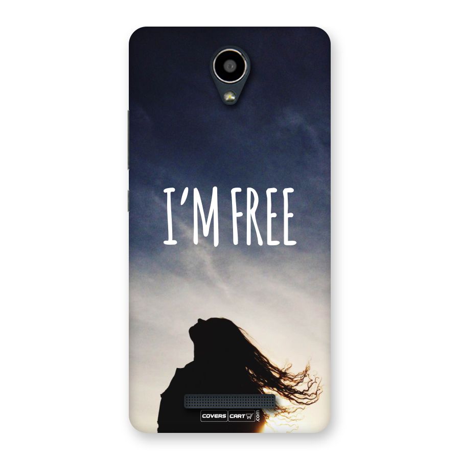 I m Free Back Case for Redmi Note 2