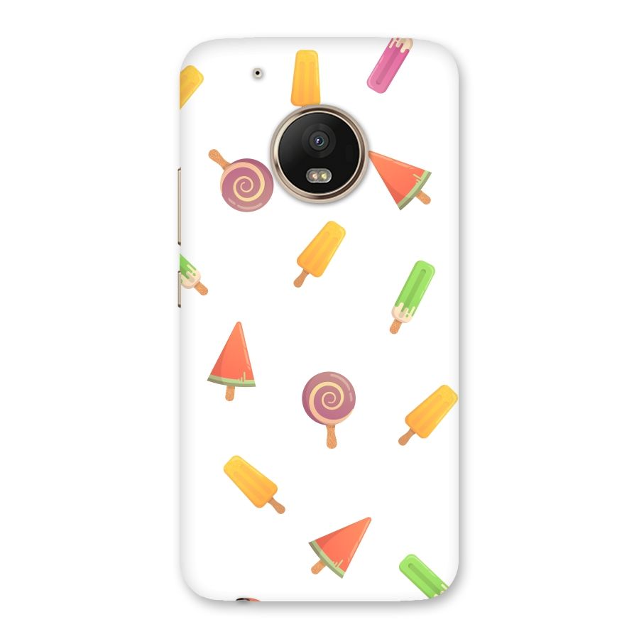 Ice Cream Colors Back Case for Moto G5 Plus