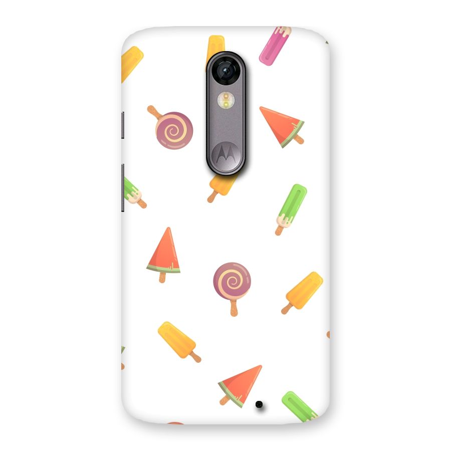 Ice Cream Colors Back Case for Moto X Force