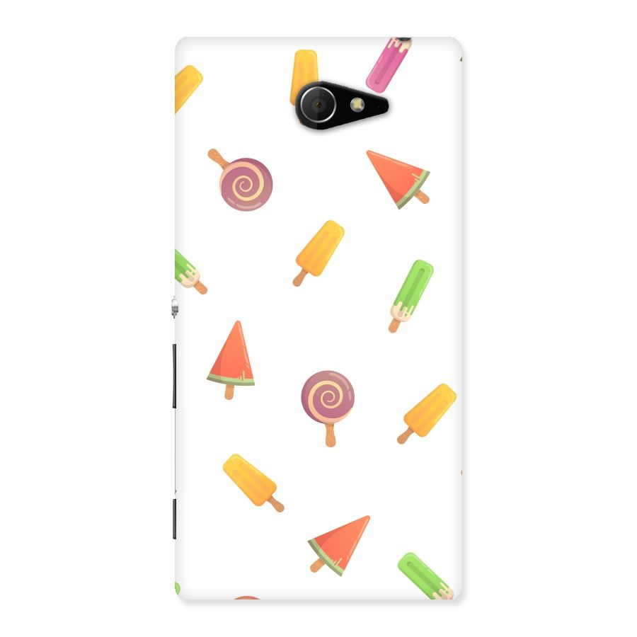 Ice Cream Colors Back Case for Sony Xperia M2