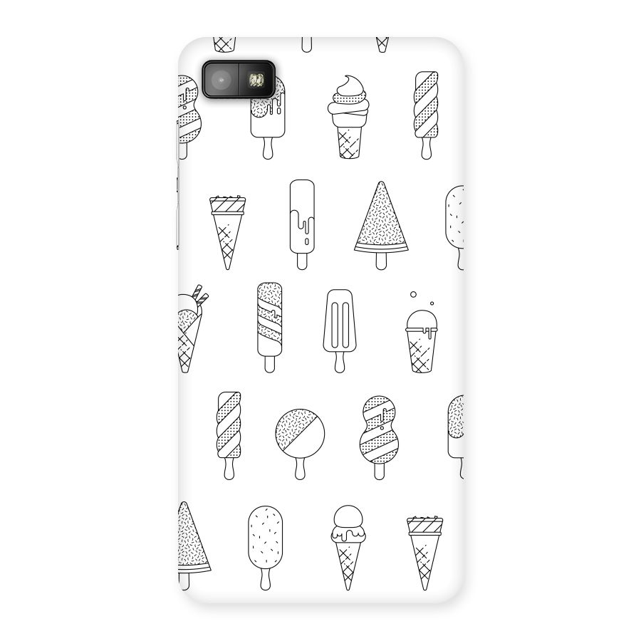 Ice Cream Lines Back Case for Blackberry Z10