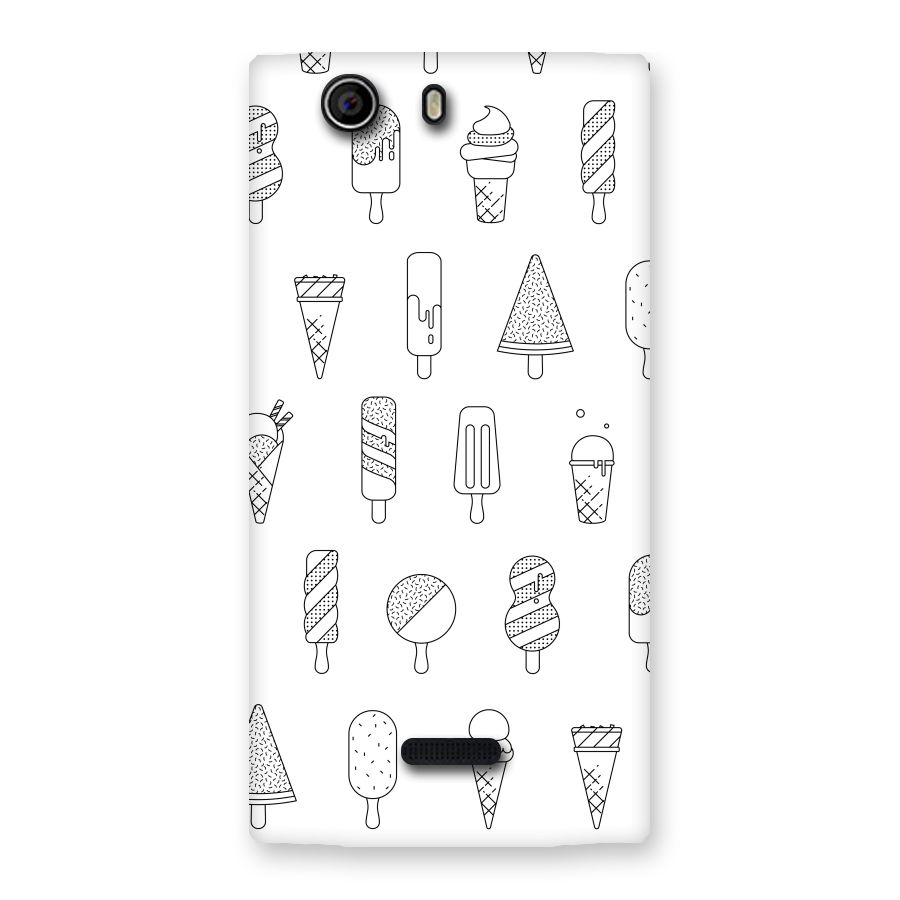 Ice Cream Lines Back Case for Canvas Nitro 2 E311