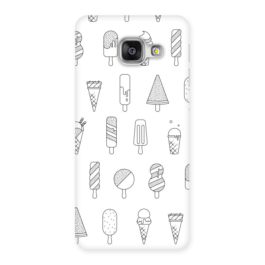 Ice Cream Lines Back Case for Galaxy A3 2016