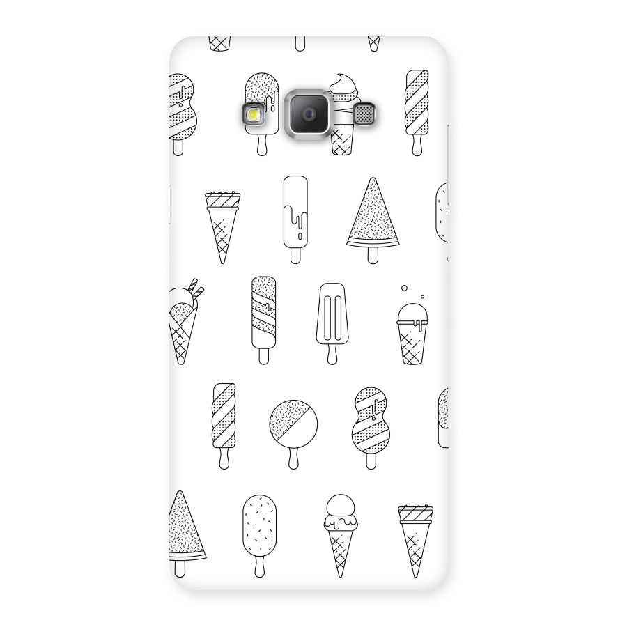 Ice Cream Lines Back Case for Galaxy A7