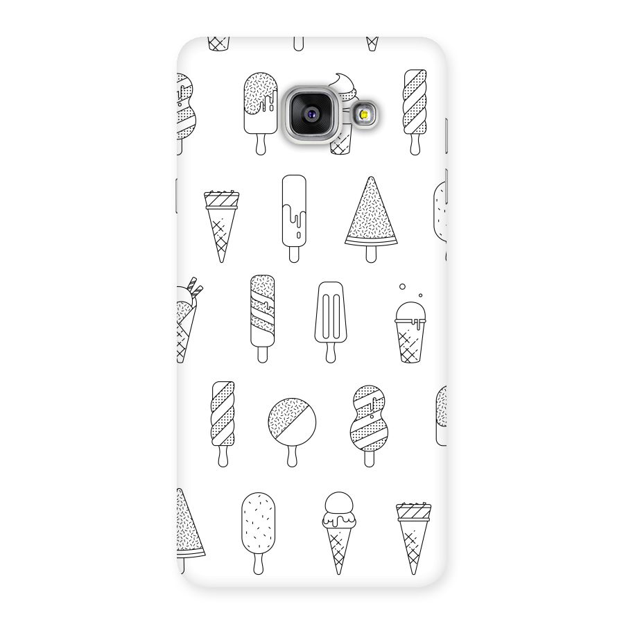 Ice Cream Lines Back Case for Galaxy A7 2016