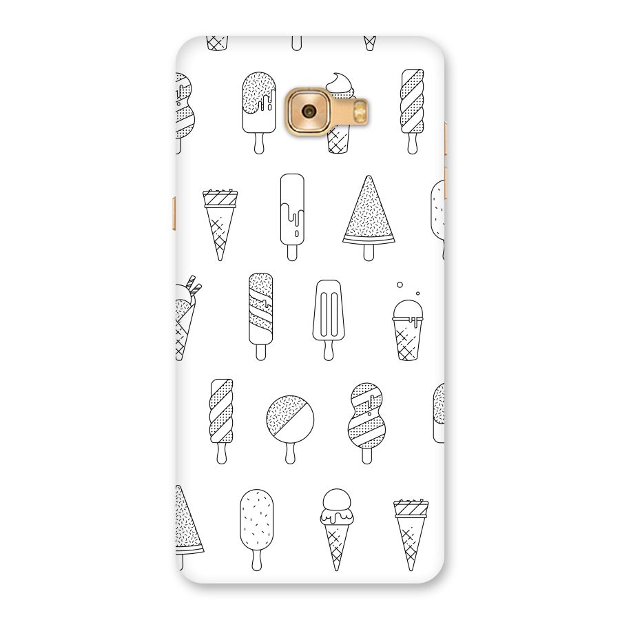 Ice Cream Lines Back Case for Galaxy C9 Pro