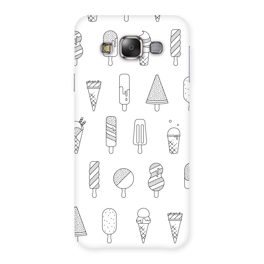 Ice Cream Lines Back Case for Galaxy E7