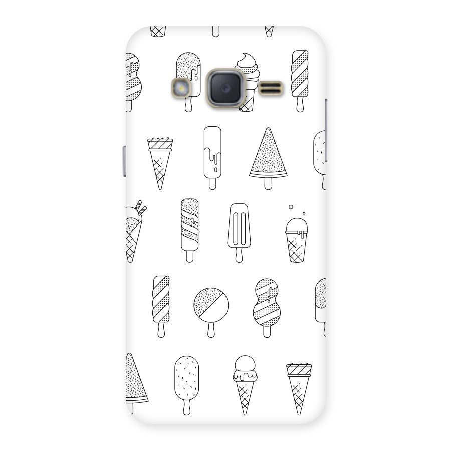 Ice Cream Lines Back Case for Galaxy J2