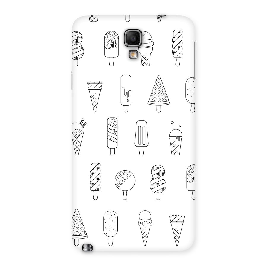 Ice Cream Lines Back Case for Galaxy Note 3 Neo