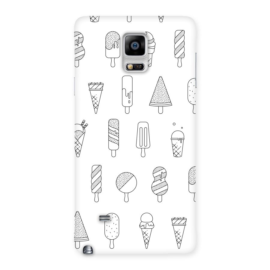 Ice Cream Lines Back Case for Galaxy Note 4