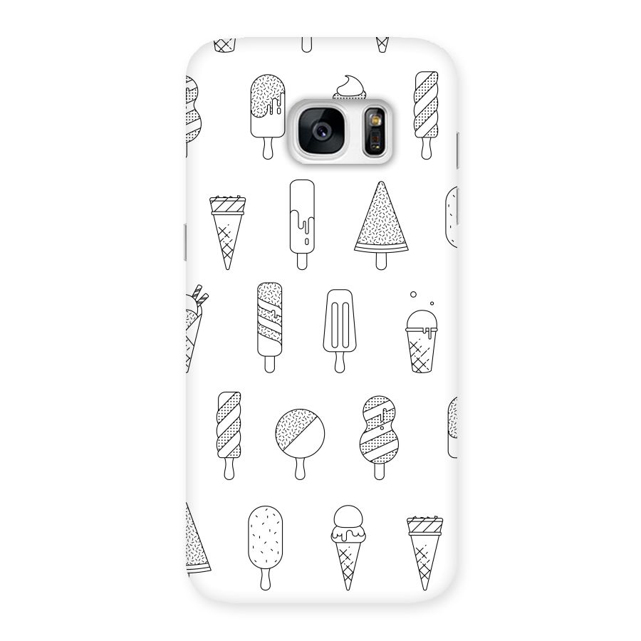 Ice Cream Lines Back Case for Galaxy S7 Edge