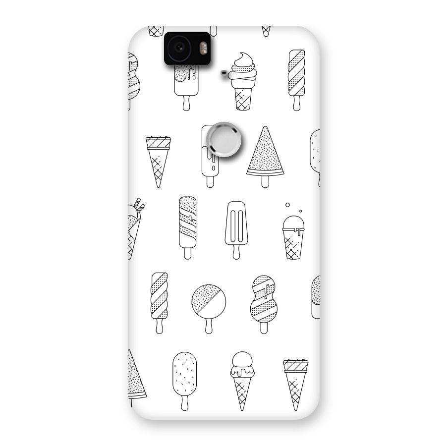 Ice Cream Lines Back Case for Google Nexus-6P
