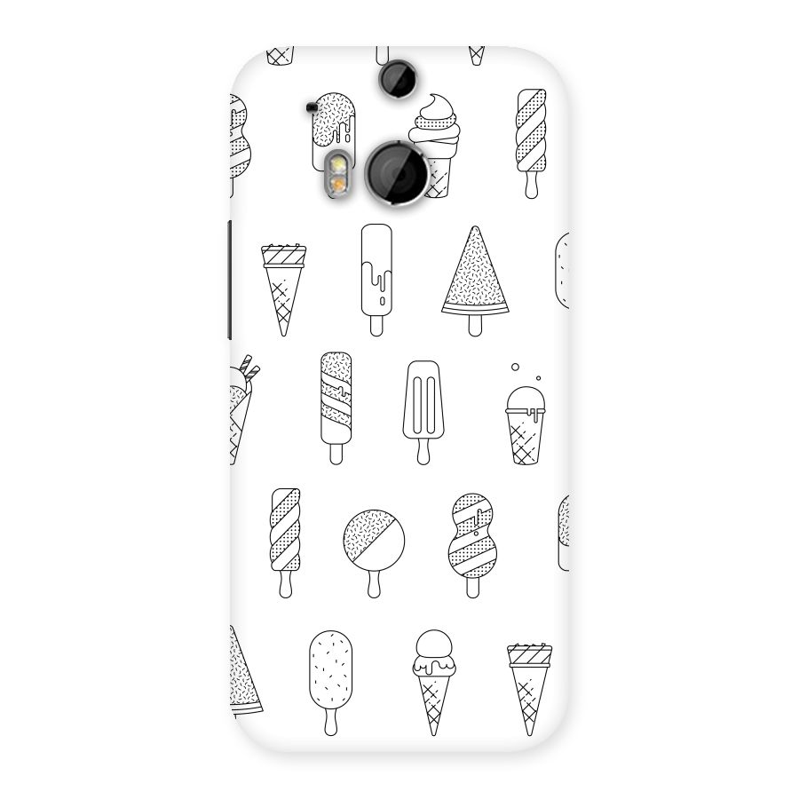Ice Cream Lines Back Case for HTC One M8