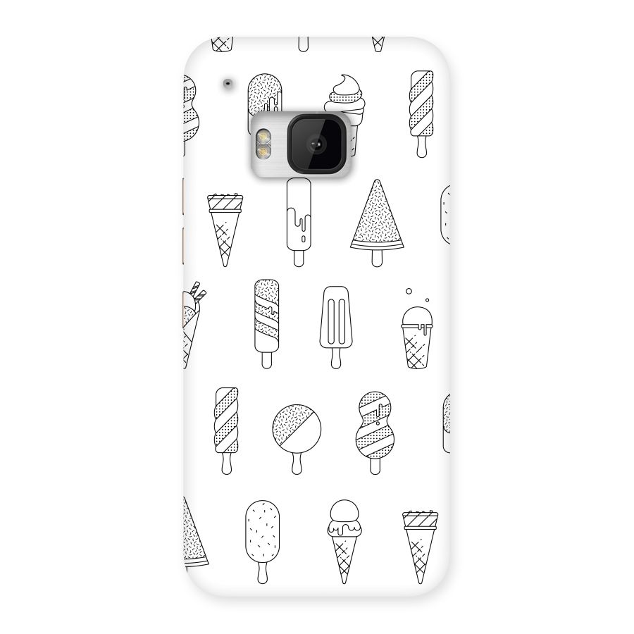 Ice Cream Lines Back Case for HTC One M9