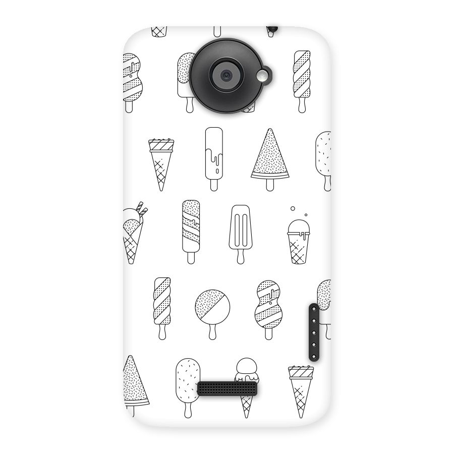 Ice Cream Lines Back Case for HTC One X