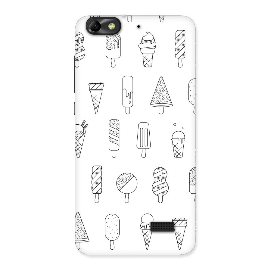Ice Cream Lines Back Case for Honor 4C