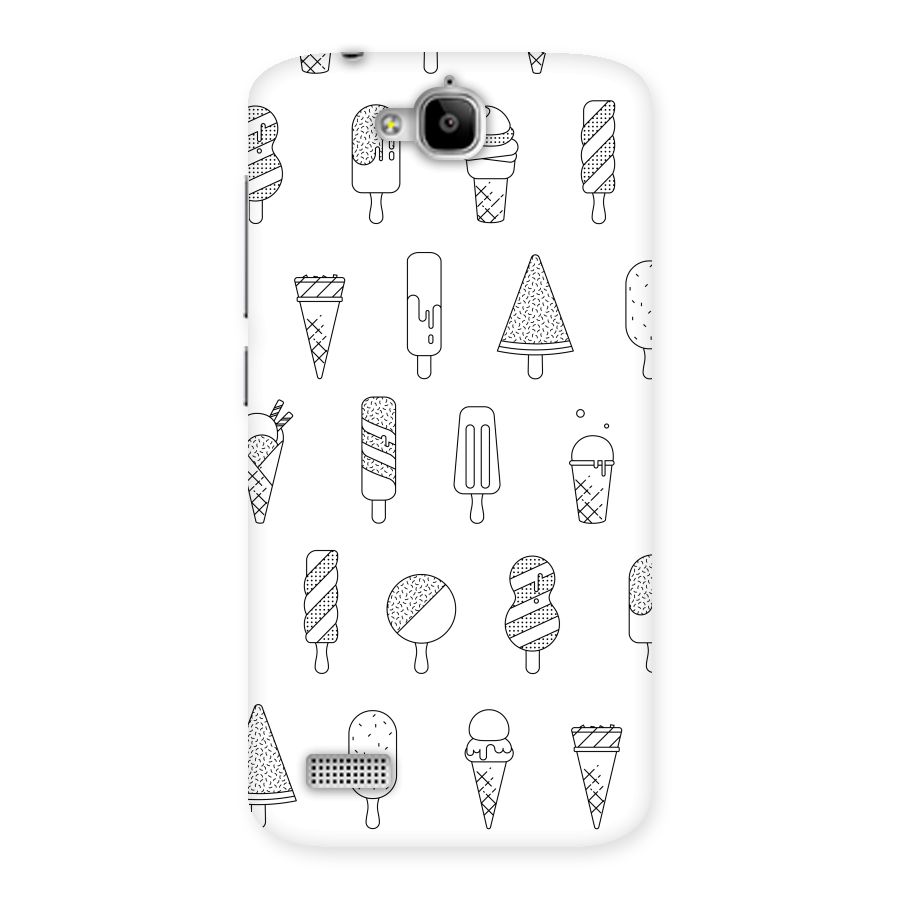 Ice Cream Lines Back Case for Honor Holly