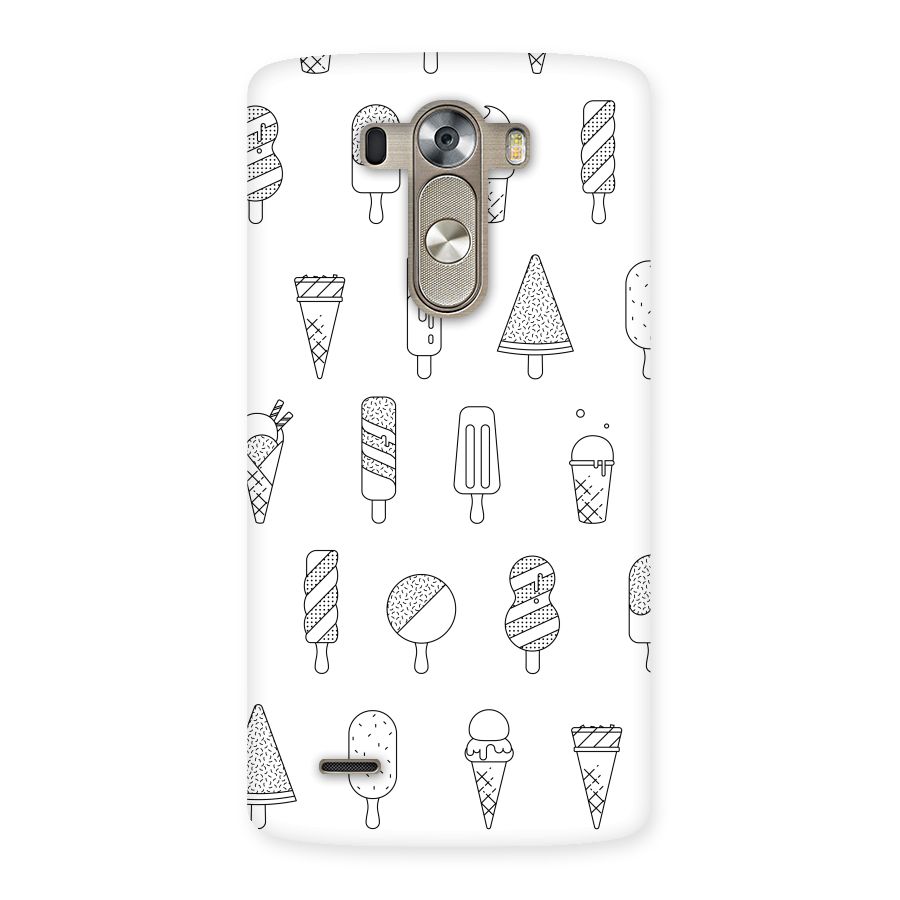Ice Cream Lines Back Case for LG G3