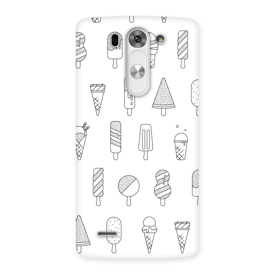 Ice Cream Lines Back Case for LG G3 Mini