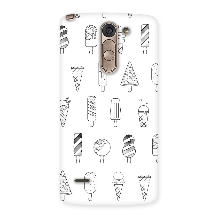 Ice Cream Lines Back Case for LG G3 Stylus