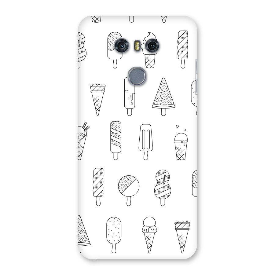 Ice Cream Lines Back Case for LG G6