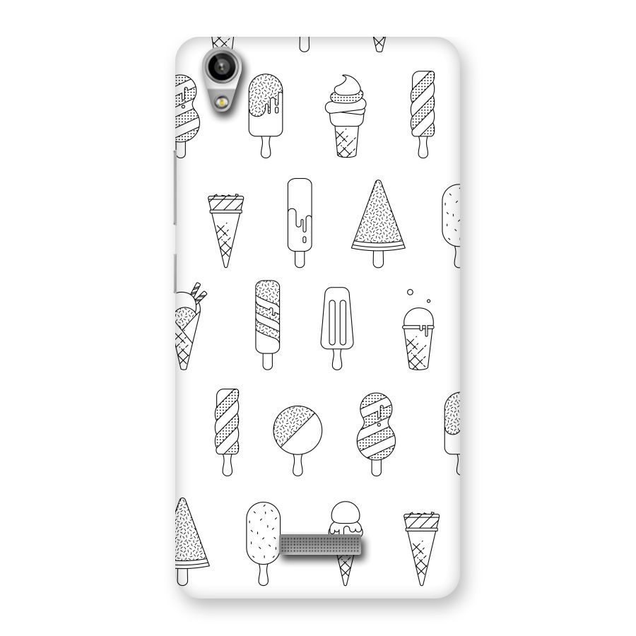 Ice Cream Lines Back Case for Lava-Pixel-V1