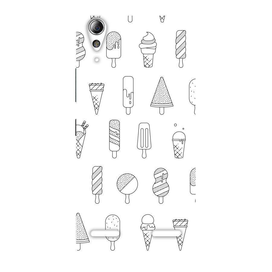 Ice Cream Lines Back Case for Lenovo A6000