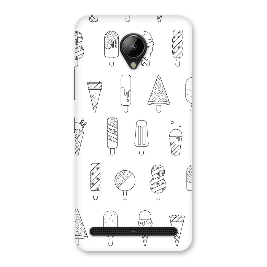 Ice Cream Lines Back Case for Lenovo C2