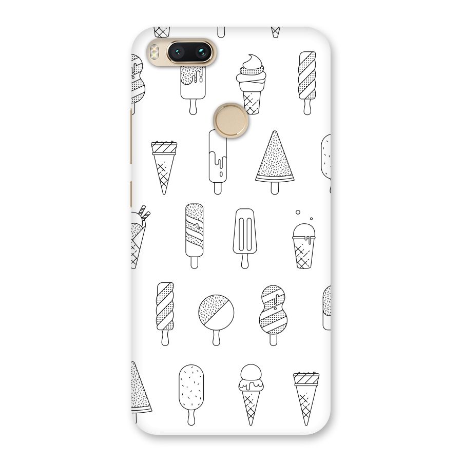 Ice Cream Lines Back Case for Mi A1