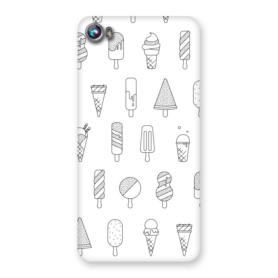 Ice Cream Lines Back Case for Micromax Canvas Fire 4 A107