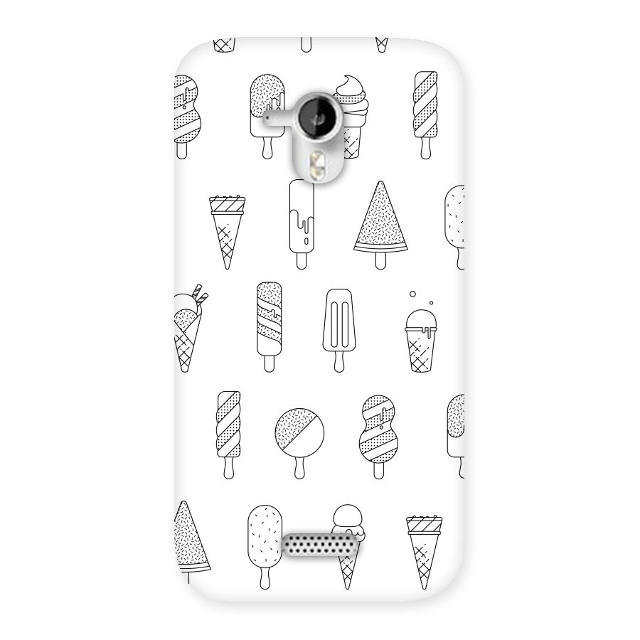 Ice Cream Lines Back Case for Micromax Canvas HD A116