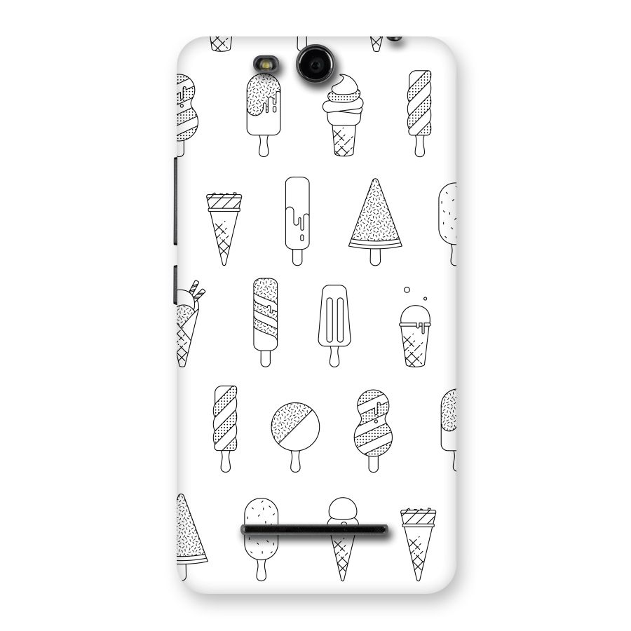 Ice Cream Lines Back Case for Micromax Canvas Juice 3 Q392