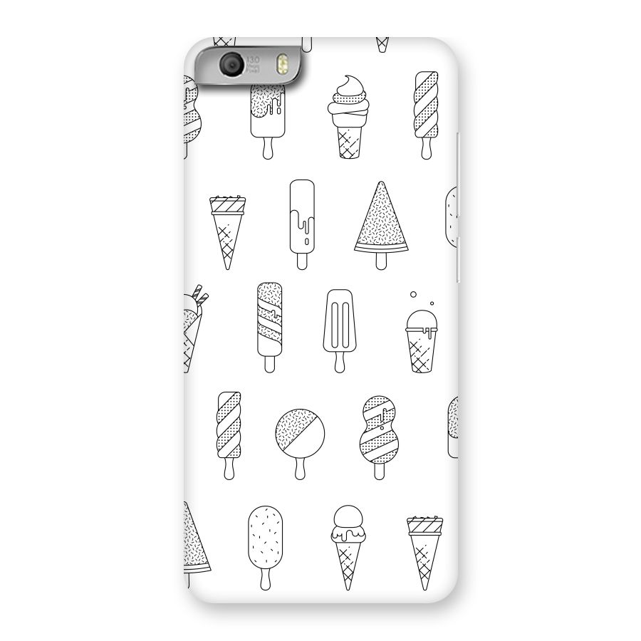 Ice Cream Lines Back Case for Micromax Canvas Knight 2