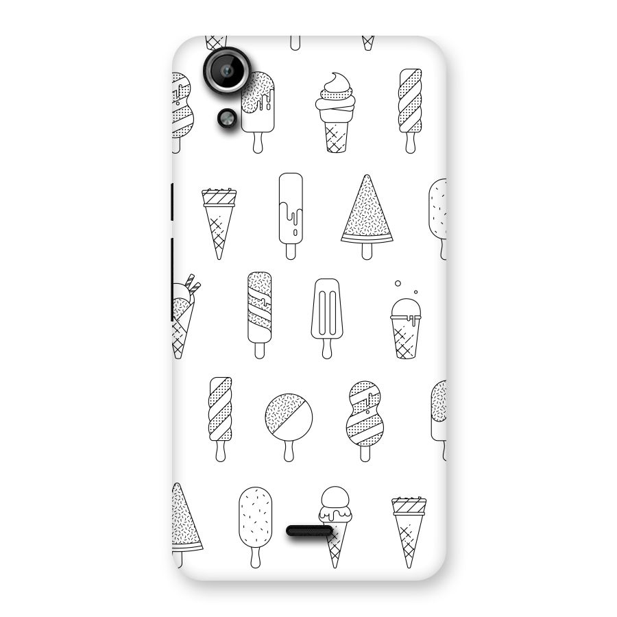 Ice Cream Lines Back Case for Micromax Canvas Selfie Lens Q345