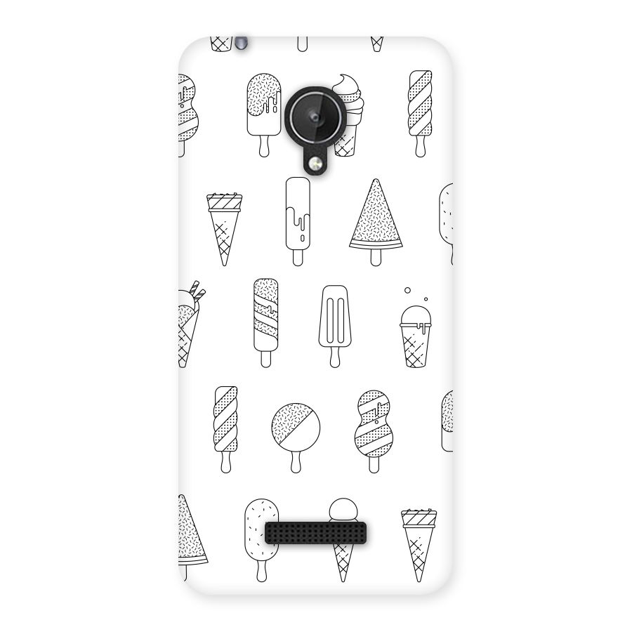 Ice Cream Lines Back Case for Micromax Canvas Spark Q380