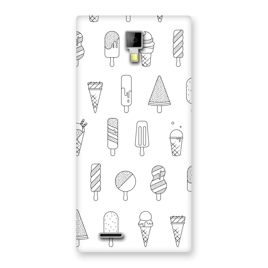 Ice Cream Lines Back Case for Micromax Canvas Xpress A99